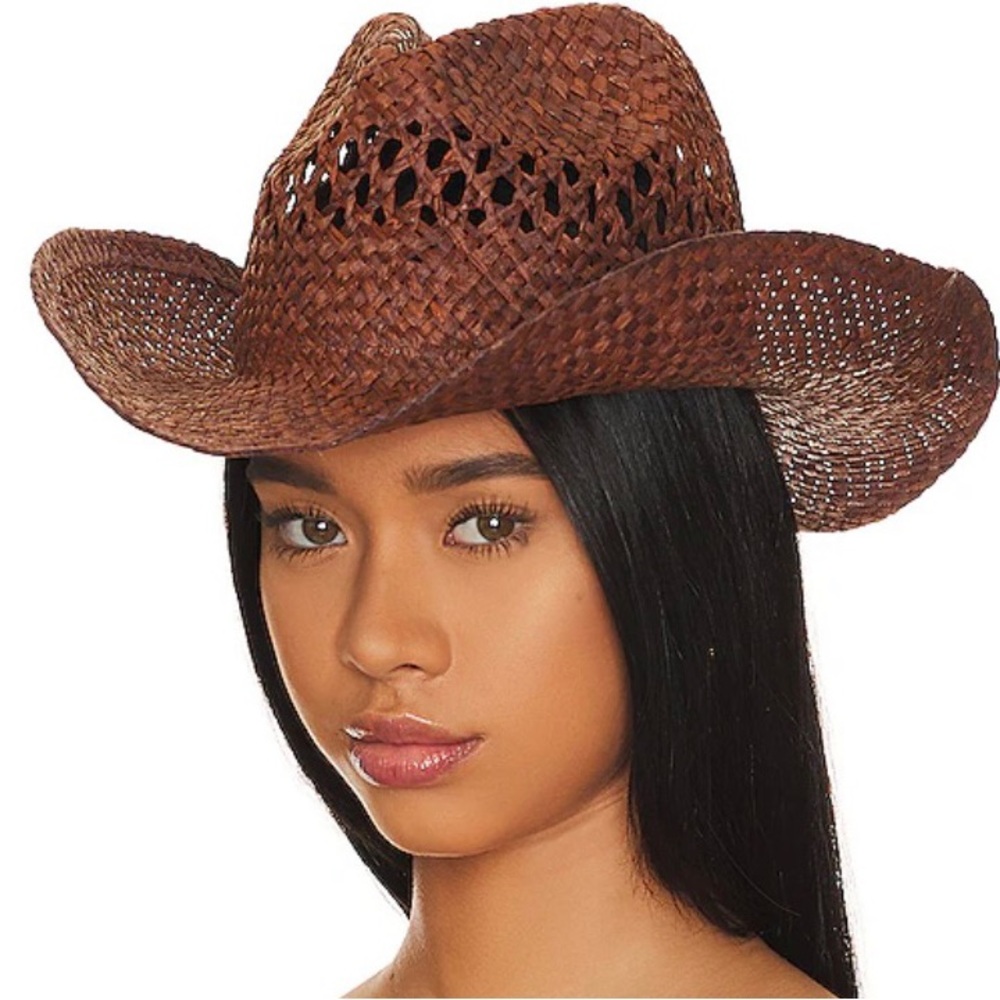 L*Space Brown Woven Hat
